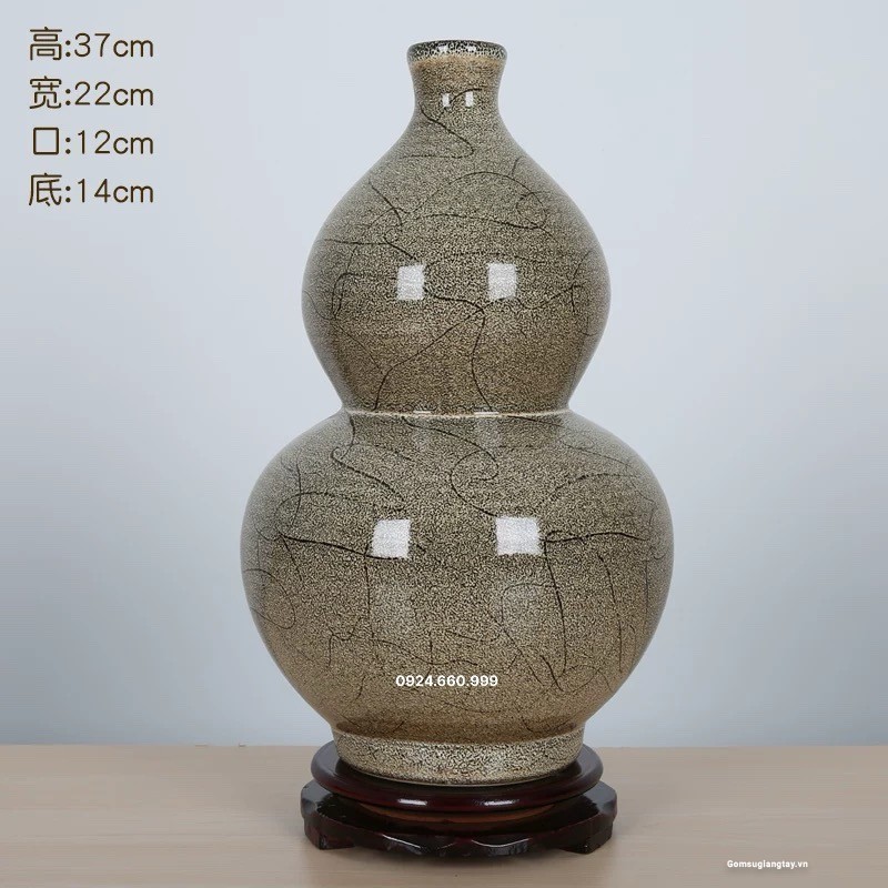 Hồ lô men da lườn vàng