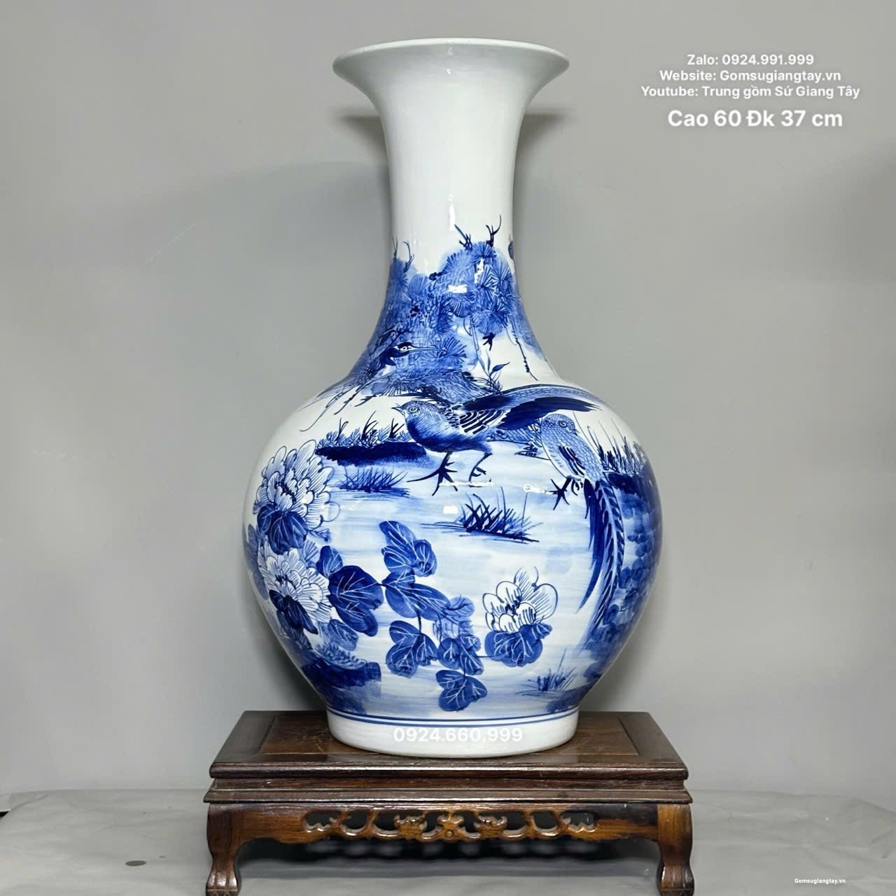 Bình Dáng Củ Tỏi Cao 60 cm