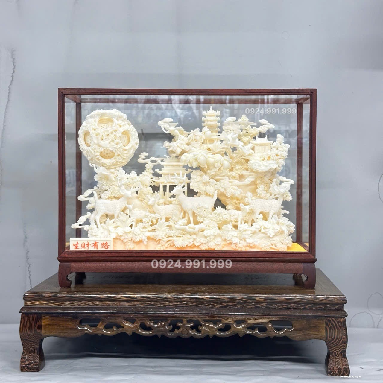 Xương voi chạm khắc nghệ thuật 42