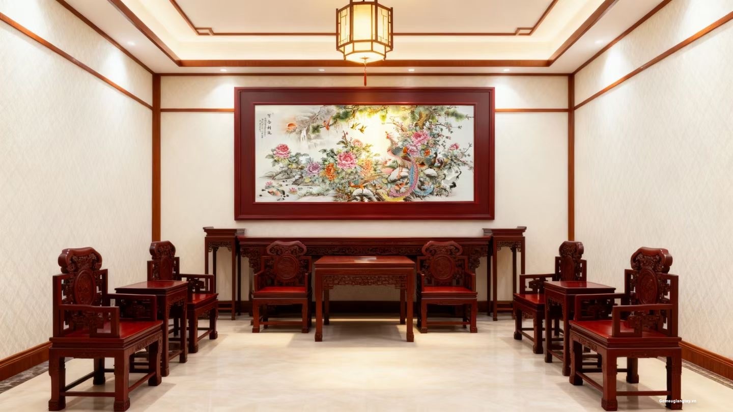 Tranh to gốm sứ 135 x 235