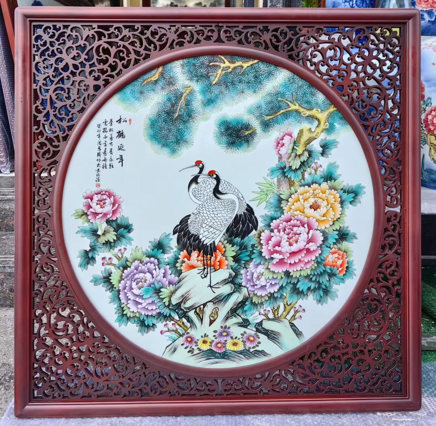 Tranh gốm sứ vẽ tay 2