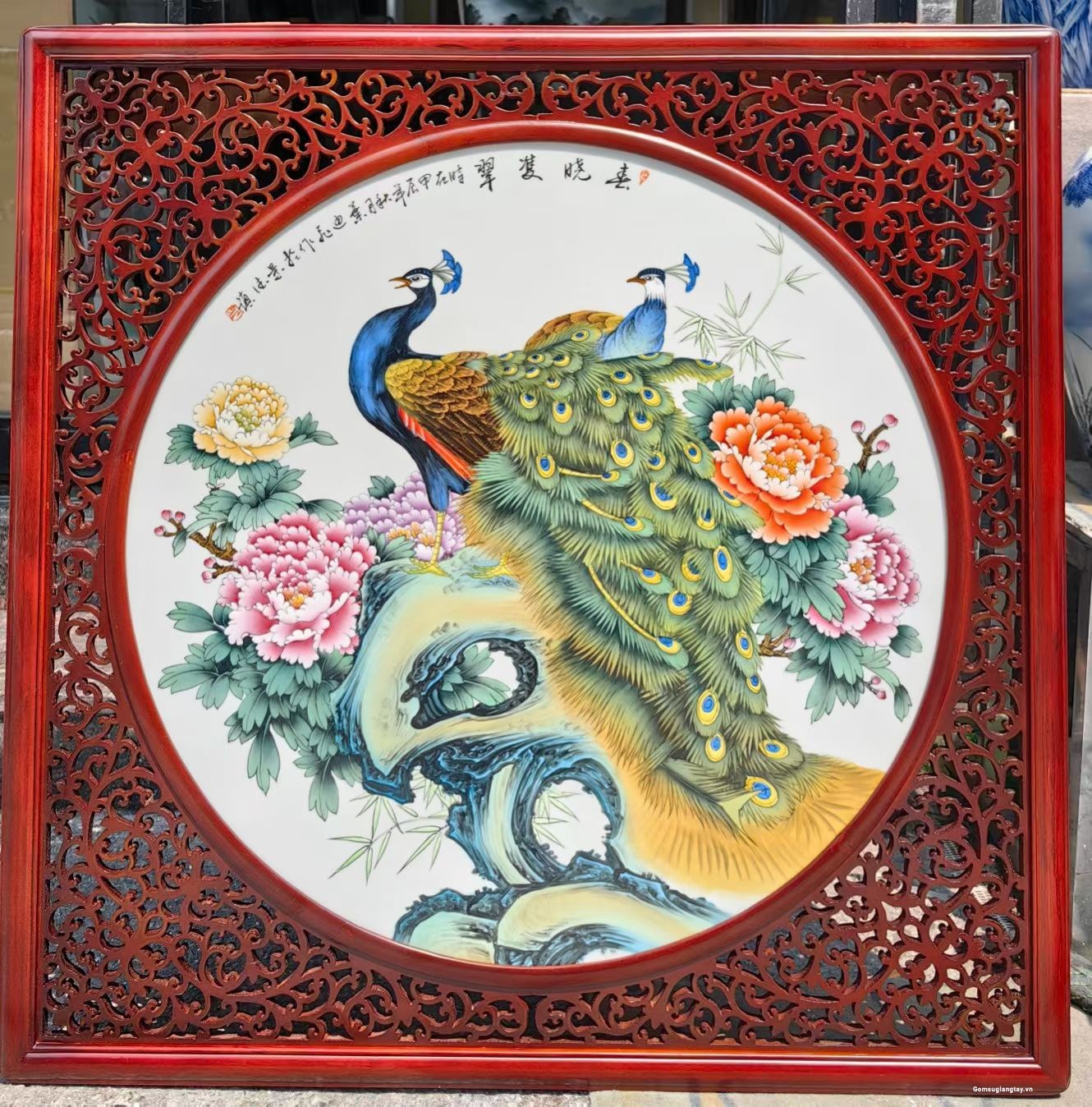 Tranh gốm sứ vẽ tay