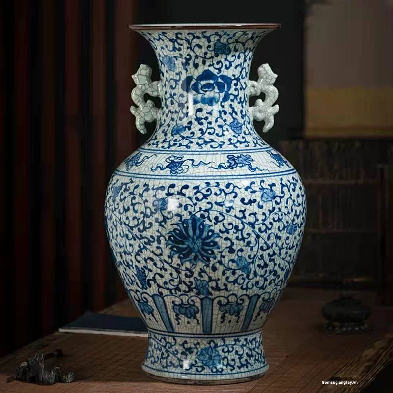 Bình men rạn cao 60