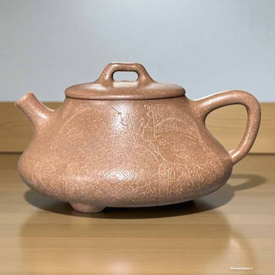 Ấm tử sa thạch biều 130ml