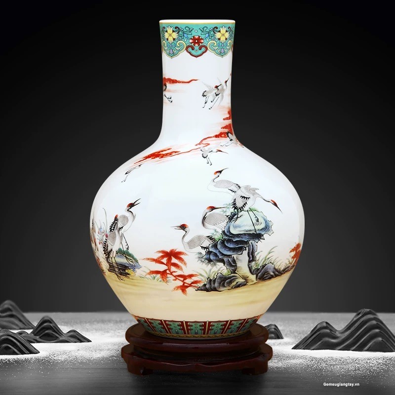Bình củ tỏi cắm hoa