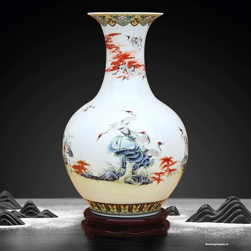 Bình tỏi cắm hoa 
