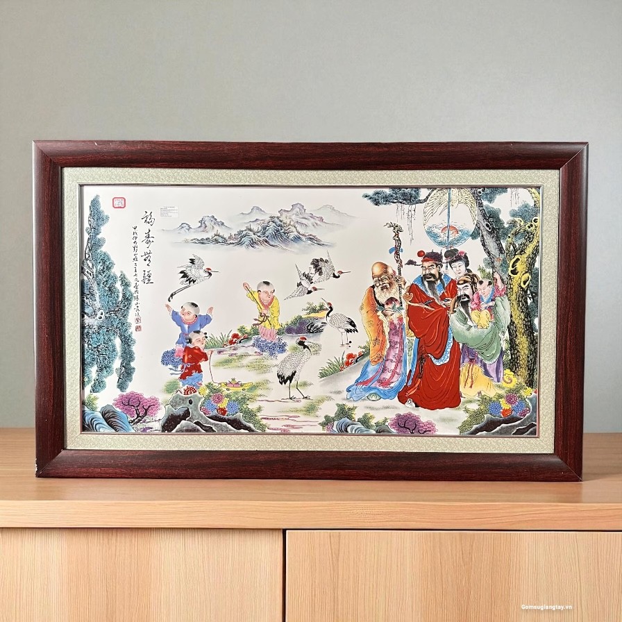 Tranh phúc lộc thọ 120 x 73