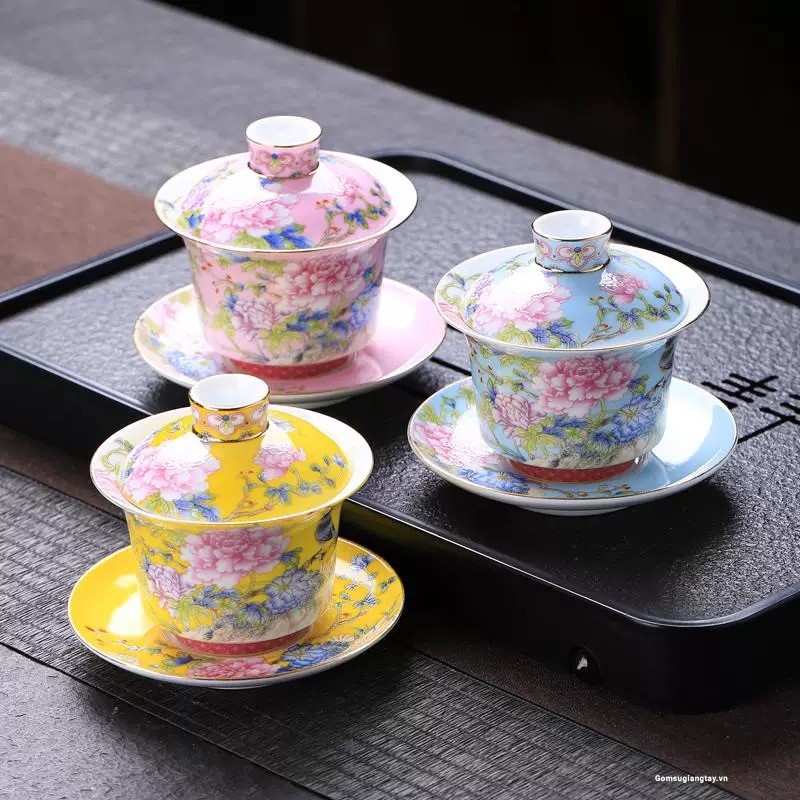 Chén khải các màu