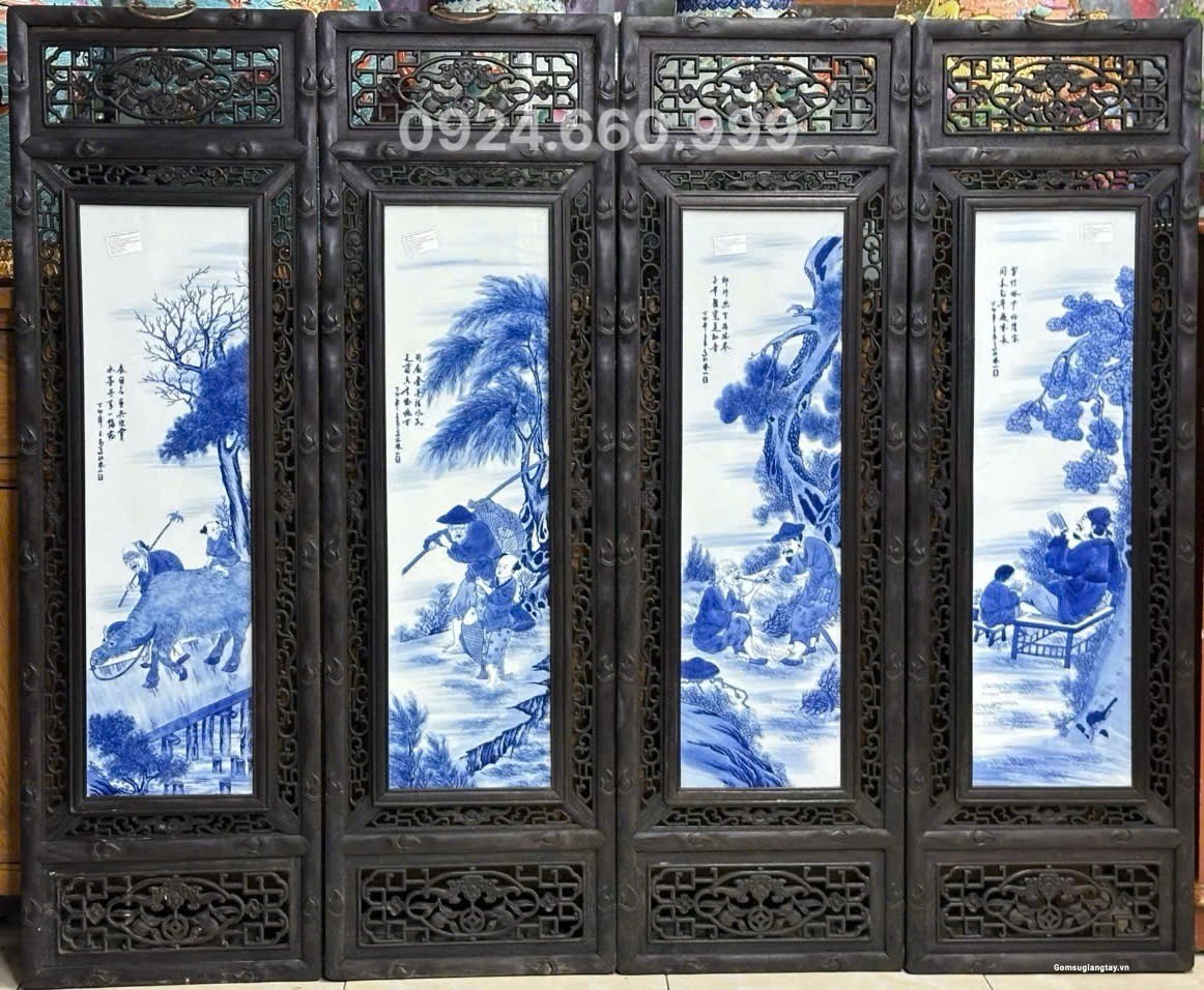 Tranh tứ quý vẽ tứ dân