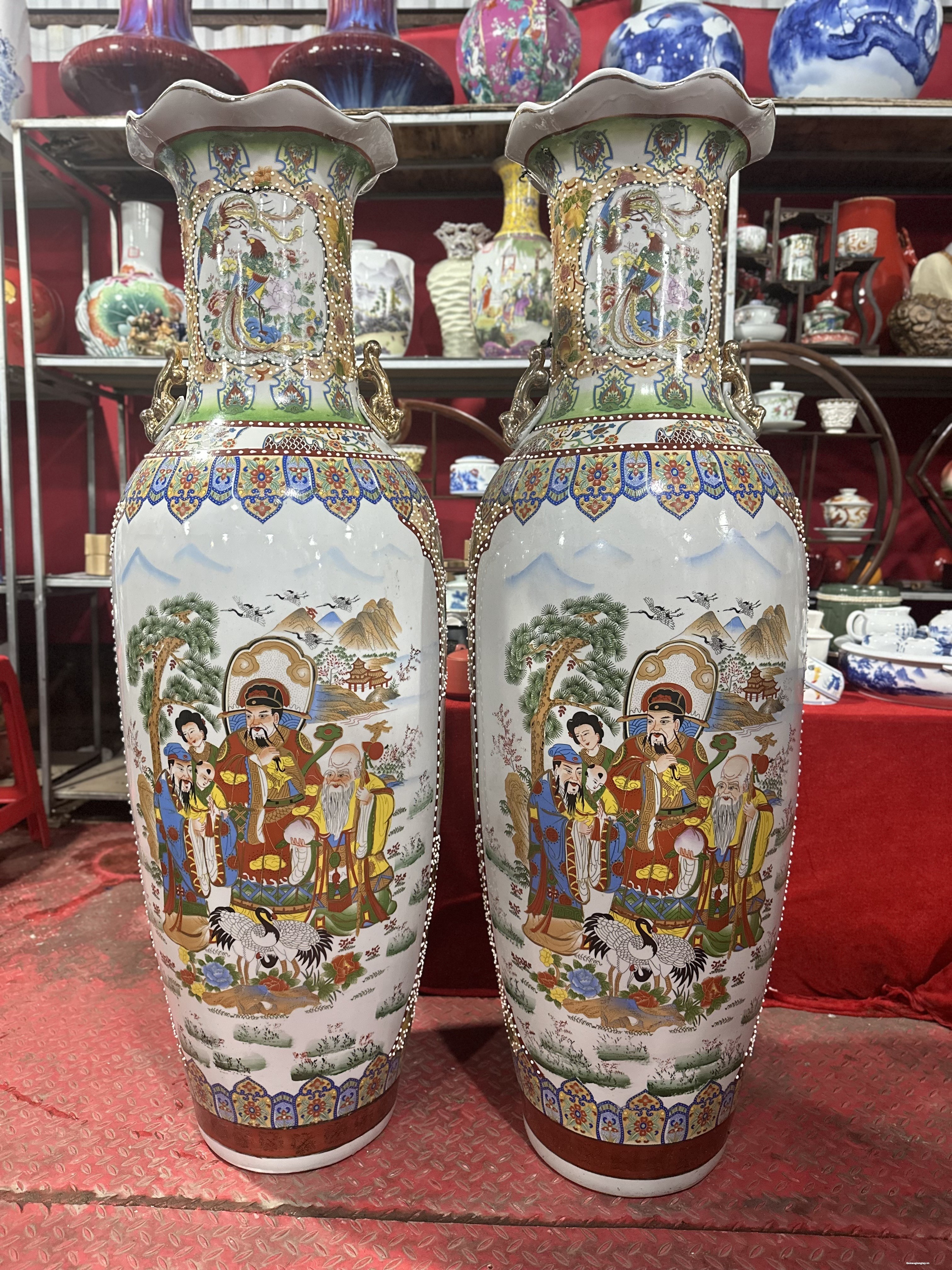 Đôi lục bình vẽ 2 mặt