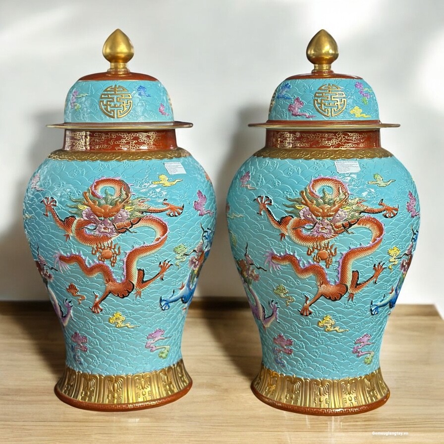 Choé khắc nổi sứ già đồ