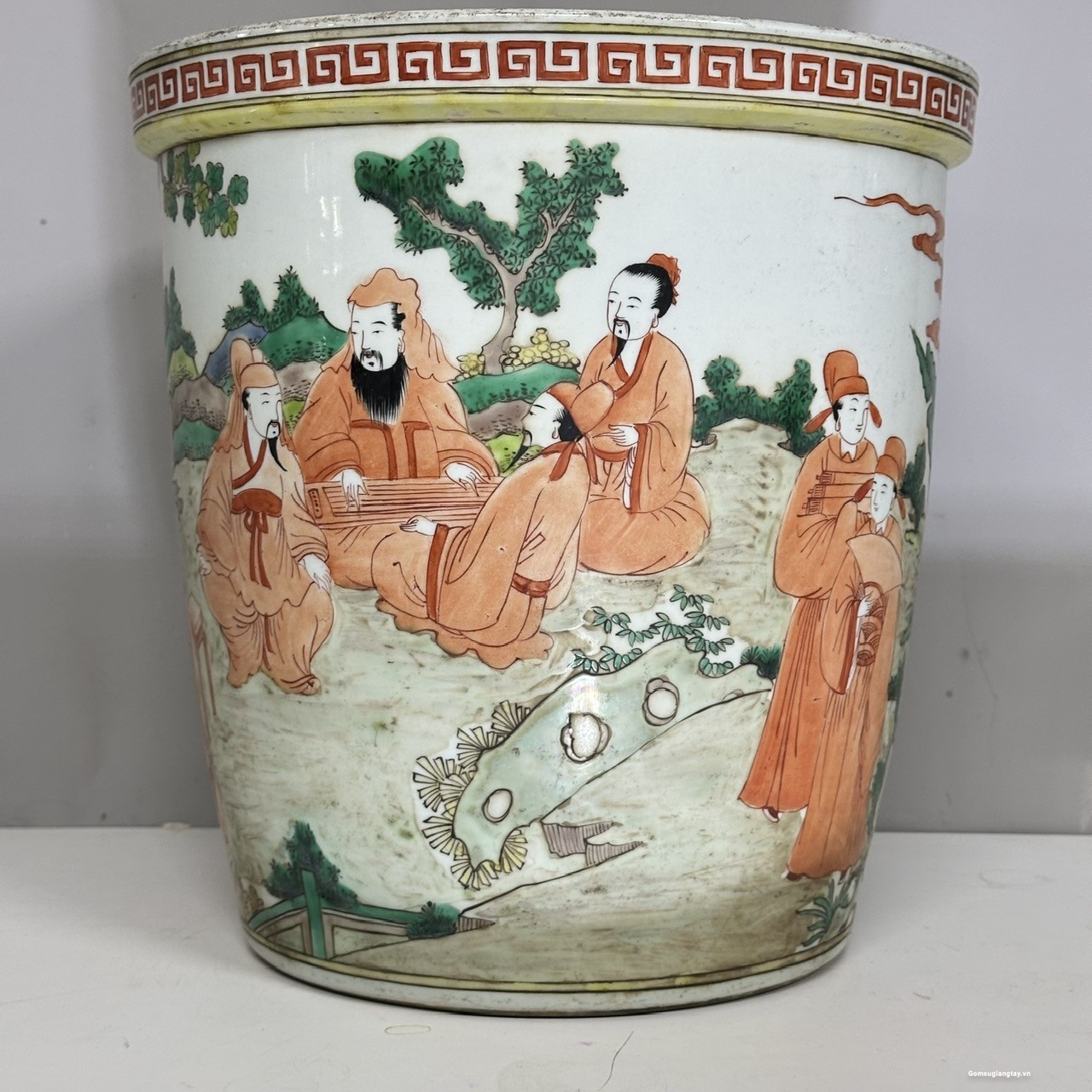 Thống trụ cũ vẽ tay già đồ