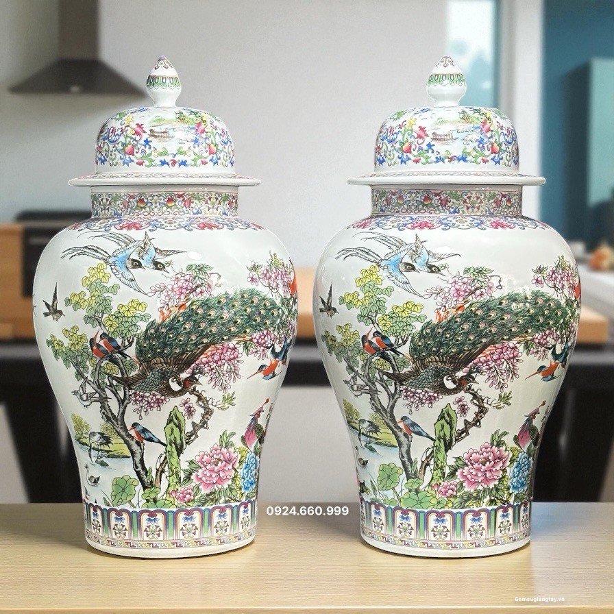 Đôi choé bách điểu cao 60